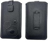 Handy Tasche Schutz Hülle Etui Slim Case Sleeve Pouch Gürteltasche schwarz für Nokia 225 4G,...