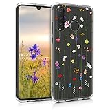 kwmobile Case kompatibel mit Huawei P30 Lite - Hülle Silikon transparent Wildblumen Ranke...