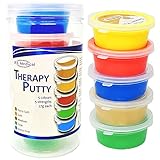 JFA Medical Therapieknete 57g, 5 verschiedene Stärken, 5 verschiedene Farben, Putty für...