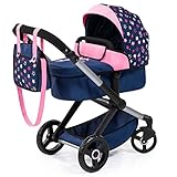 Bayer Design 17016AA Puppenwagen Xeo mit Tasche, höhenverstellbarer Griff, Schwenkschieber,...