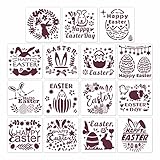 15 x Osterschablonen zum Malen auf Papier, Leinwand, Scrapbooking, Ostern, Party-Dekoration
