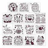 15 x Osterschablonen zum Malen auf Papier, Leinwand, Scrapbooking, Ostern, Party-Dekoration