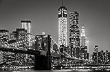 NEW YORK Fototapete VLIES-250x186 cm (5555A)-Manhattan Brooklyne Bridge Skyline Fotokunst...