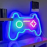 SOLIDEE Neon Sign Gaming Neon Schild Dimmbar Leuchtreklame LED Zimmer Deko Gamepad Leuchtschrift...