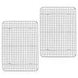 Herogo Großes Abkühlgitter Set, Edelstahl Auskühlgitter 2er-Set, 39x28x2 cm, für Große...