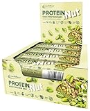 IronMaxx Protein & Nut Proteinriegel - Pistachio White Choc 12 x 45g | High-Protein-Bar mit echten...