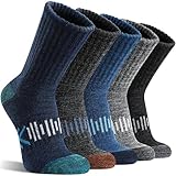 SAVALOS Wandersocken aus Merinowolle, für den Winter, warm, gemütlich, gepolstert,...