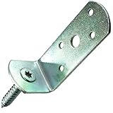 Flechtzaunhalter lang, verzinkt (dickschichtpassiviert), 20er-Pack