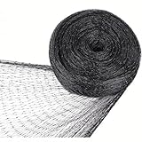 Vogelschutznetz Nylon 5m x 15m Schwarz, Hochwertiges Garten-Netz Für Pflanzen, Teich und...