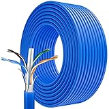 LAN Kabel 75 meter Outdoor Netzwerkkabel 75m Lange Wasserdicht Installationskabel Cat6 FTP Geschirmt...