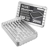 Vaily Alu Grillschalen Grillpfanne 20er Pack - Tropfschale Zubehör für BBQ, Camping und Küche -...