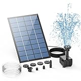 AISITIN Solar Springbrunnen für Außen 2.5W DIY Solarbrunnen für Draussen 2024 Upgrade...