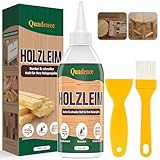 Holzleim Extra Stark für Holzarbeiten, Quadence Wasserfester Transparent Schnell härtend...
