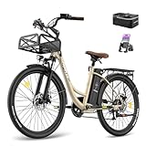 Fafrees F26 Lasting ebike 26 Zoll, E Bike Damen Herren 36V 20.3Ah Akku, Elektrofahrrad 250W 25km/h,...