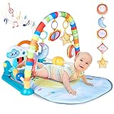 Baby Spielbogen, Spieldecke für Baby mit Musik und Lichtern, Spielmatte Baby Musical Activity...