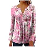 3/4-Arm-Shirts Für Damen Blusentops Damen Elegant Damen Shirts Blusentop Damen Damen Bluse T-Shirts...