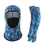 1 Stück UV-Schutz Multifunktionsmaske und1 Stück Eisseide Arm Sleeve Unisex...