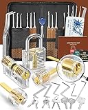 Eventronic 36+5 Stück Lockpicking Set, [2024 Neue Schwierigste Schlösser Hinzufügen] Dietrich Set...