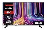 Telefunken QLED TV 40 Zoll Fernseher Full HD Android Smart TV (HDR, Triple-Tuner, Bluetooth)...