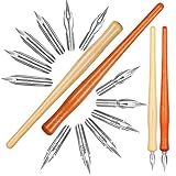 Tyqour 2st Federhalter und Halter Set Federhalter Kalligraphie Schreibfeder Kalligraphie Stift Set...