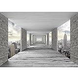 Fototapete 3D New York 352 x 250 cm Vlies Tapeten Wandtapete XXL Moderne Wanddeko Wohnzimmer...
