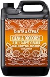 Dirtbusters 3 in 1 Teppich- und Polsterreiniger mit Orangenduft- reinigt & desodoriert - ideal für...