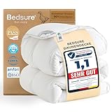 BEDSURE Daunendecke 135x200 Daunen Bettdecke - Warm Winterdecke aus 90% Daunen / 10% Federn 1180 gr....