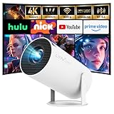 Mini Projektor Beamer mit WLAN und Bluetooth, Android 11 integriert, 1080P 4K Unterstützung,...
