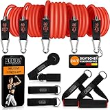 Fitnessband Resistance Bands Set mit Übungsvideo App - Pro Expander Bänderset: 5...