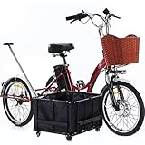 20″ Elektro-Dreirad FüR Erwachsene (7 Gang), 48V 12Ah Herausnehmbarer Akku (Reichweite: 40 Km), 3...