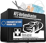 HELDENWERK Auto Verbandskasten 2023 europaweit einsetzbar & geprüft (StVO konform) - KFZ...
