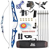 Bogenschießen Takedown Recurve Bogen und Pfeil Set 12-40 Ibs Bogen Kit für Ziel Jagd Praxis...