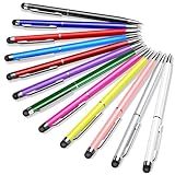 Tablet Stift für alle Tablets, 12pcs Touchscreen Stift mit Kugelschreiber, LIBERRWAY Stylus Pen...