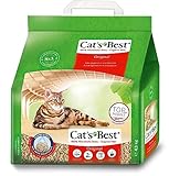 Cat's Best Original Katzenstreu, 100 % pflanzliche Katzen Klumpstreu mit maximaler Saugkraft –...