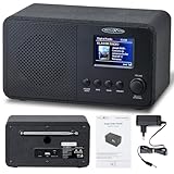 Reflexion DAB+ Radio mit Bluetooth, Wecker & Farbdisplay | Digitalradio mit USB, AUX-IN,...
