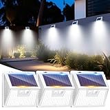 LOTMOS 3 Stück Solarlampen für Außen mit Bewegungsmelder, 176 Superhelle LED Solarleuchten für...