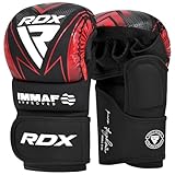 RDX IMMAF Sparring Grappling Handschuhe, belüftete offene Handfläche, Verstellbare...