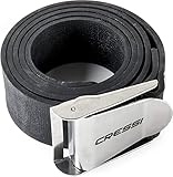 Cressi Marselillas Elasti Belt Tauchen Bleigürtel, Schwarz Elastic Quick-Relase, Uni