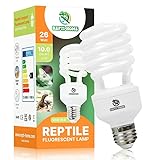 REPTI HOME Reptilien UVB Lampe Terrarium, 26W UVA UVB Lampe 10.0, E27 Terrarium Lampe UVB 150 für...