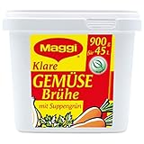 Maggi Klare Gemüsebrühe, vegan, 1er Pack (1 x 900g Gastro Box)