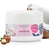 Jean & Len Repair Haarkur Kokosöl & Macadamia, für stark geschädigtes Haar, wirkt Haarbruch...