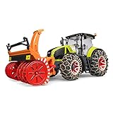 bruder 03017 - Claas Axion 950 mit Schneeketten & Schneefräse - 1:16 Traktor Trecker Winterdienst...