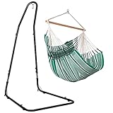 LA SIESTA® Habana Baumwoll Hängesessel & Stahlgestell - Hängesessel Gestell für Hängeschaukel,...