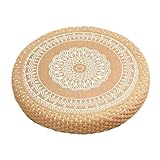 Meditationskissen - Japanisches Bodenkissen | Geflochtenes Sitzkissen Han | Meditationssitzkissen |...