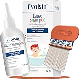 Evolsin® 120ml Läuseshampoo & Läusekamm für Erwachsene & Kinder ab 6 Monaten – bei Befall von...