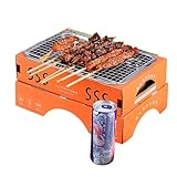 Tragbarer Holzkohlegrill für Camping – Holzkohlegrill, mit einem leicht zu faltenden Design und...