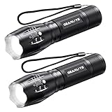 GEARLITE LED Taschenlampe Batteriebetrieben 2 Stück, 3500 Lumen Taschenlampe LED Extrem Hell mit 5...