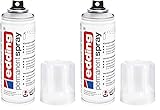 edding 5200 Permanent Spray Klarlack - transparent seidenmatt - 200 ml - Acryllack für ein...