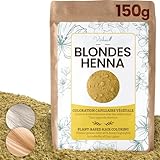 Henna Naturblond, 150 g – pflanzliche Haarfarbe Blond – Haarfarbe Blond – natürliche...