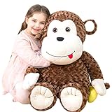 IKASA Groß AFFE Kuscheltier Riesen Stofftier,78cm Gross Plüschtier Riesige Plüsch Spielzeug Jumbo...